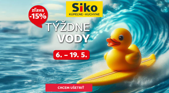 Zľavový kód - 15% zľava na produkty súvisiace s vodou na Siko.sk