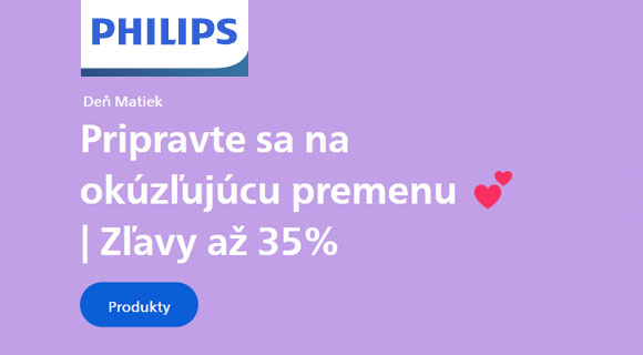 Zľavy ku Dňu matiek až - 35% na nákup domácich spotrebičov na Philips.sk