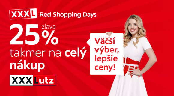 Zľava - 25% na takmer na celý nákup na XXXLutz.sk
