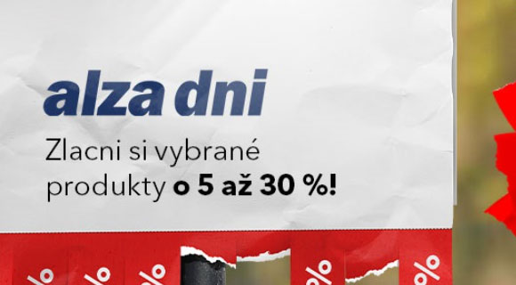 Zľavový kód až - 30% zľava na vybrané produkty na Alza.sk