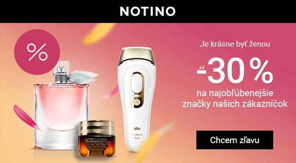 Zľavový kód až - 30% zľava na najobľúbenejšie značky na Notino.sk