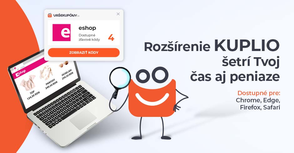 Rozšírenie KUPLIO a návod, ako ušetriť pri online nakupovaní