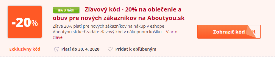 about you zlavovy kod