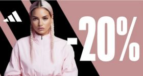 Exisport Zľavový kód - 20%  zľava na značku Adidas na Exisport.com