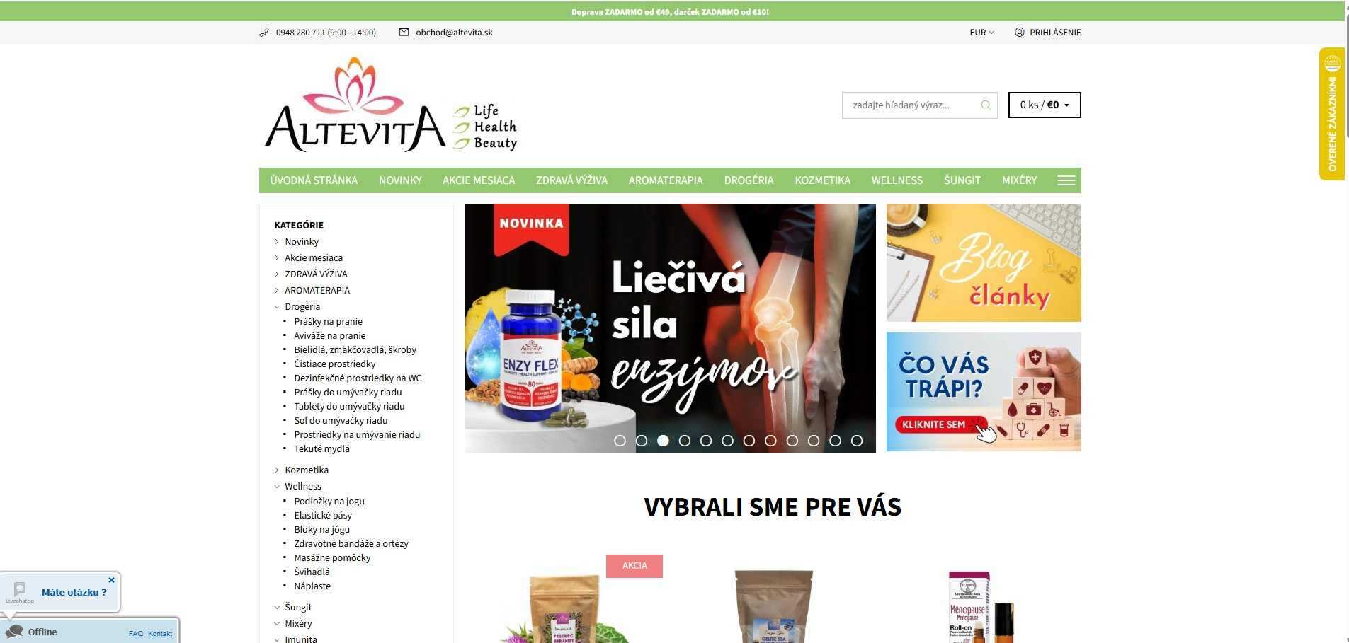 e-shop Altevita
