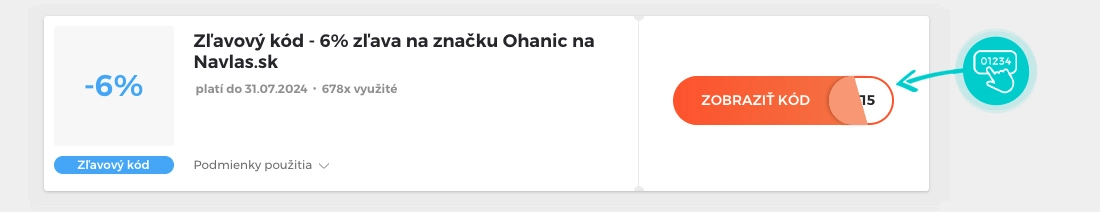 Ukážka zľavového kódu Navlas.sk