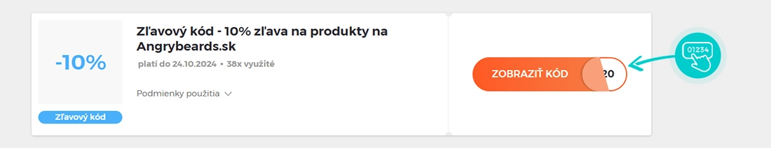 Ukážka zľavového kódu Angry Beards