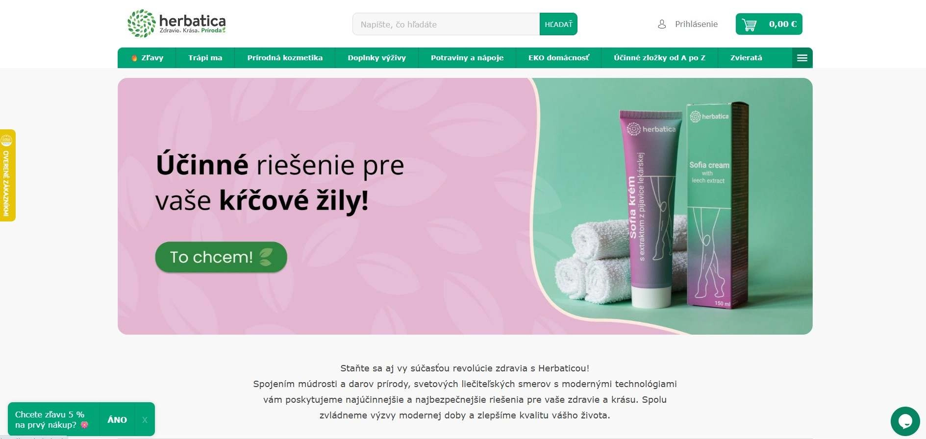 homepage Herbatica prírodné produkty pre zdravie a krásu
