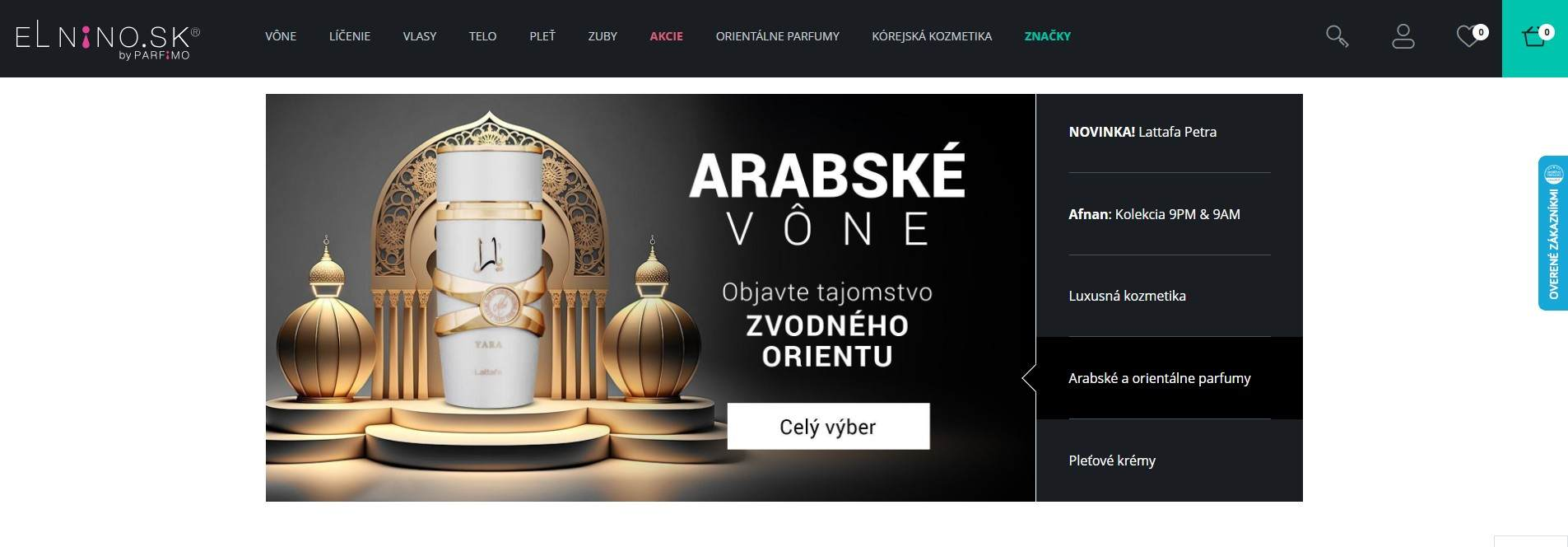 homepage Parfemy Elnino arabské a orientálne parfumy