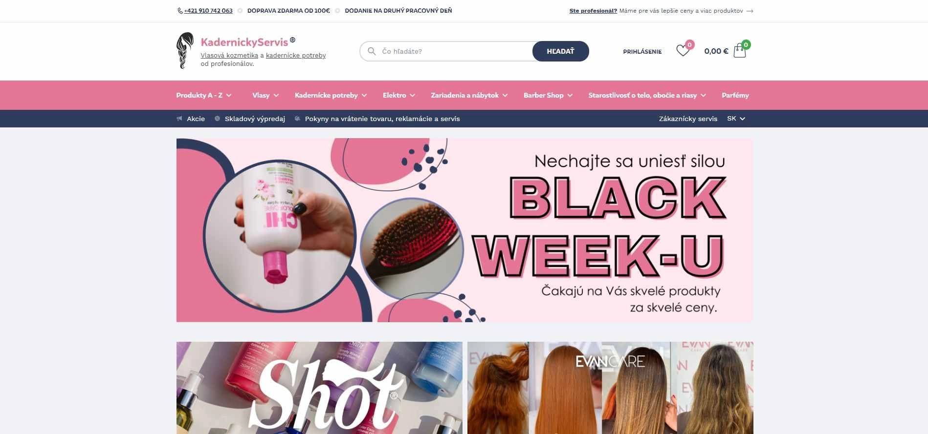 homepage KadernickyServis kadernícke potreby elektro zariadenie a nábytok