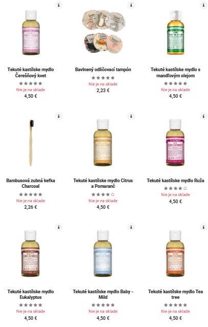 ekodrogéria z e-shopu BIOnatural