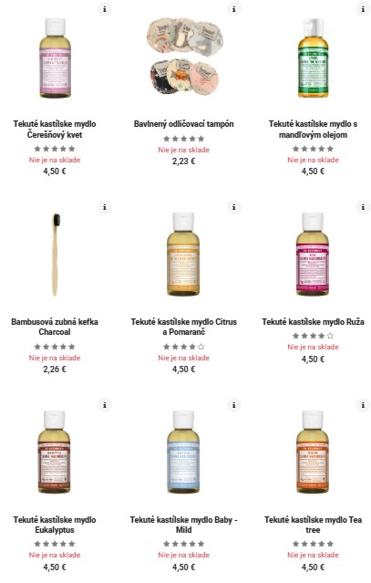 ekodrogéria z e-shopu BIOnatural