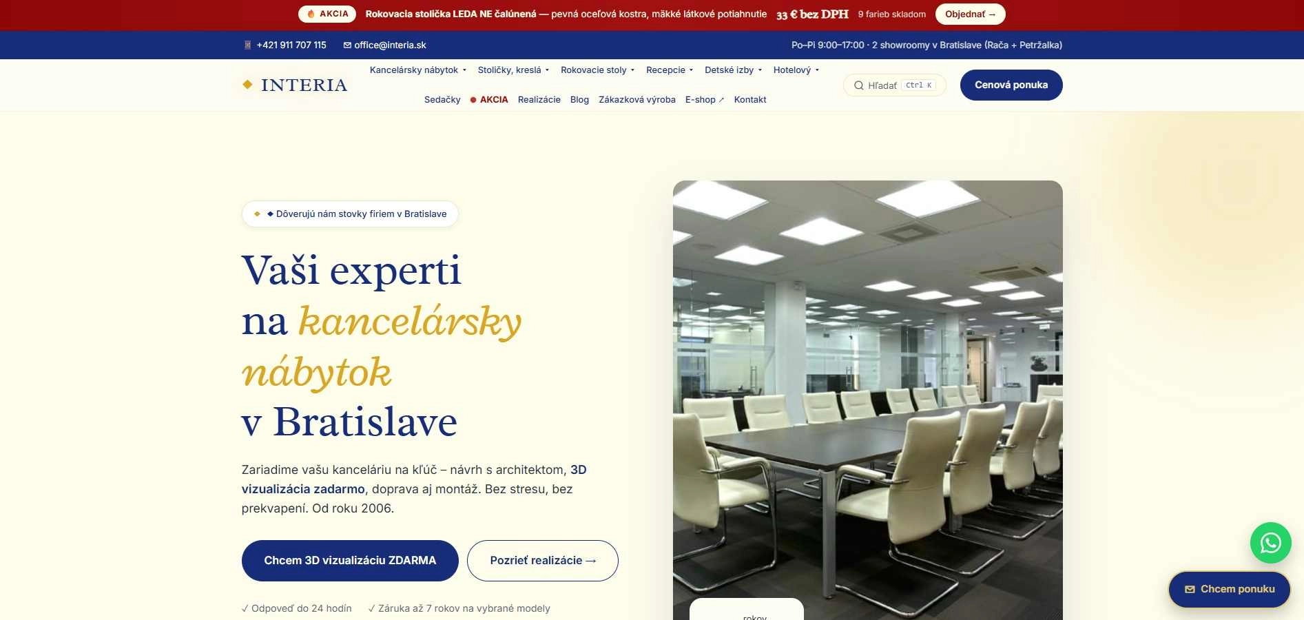 homepage Interia kancelársky nábytok