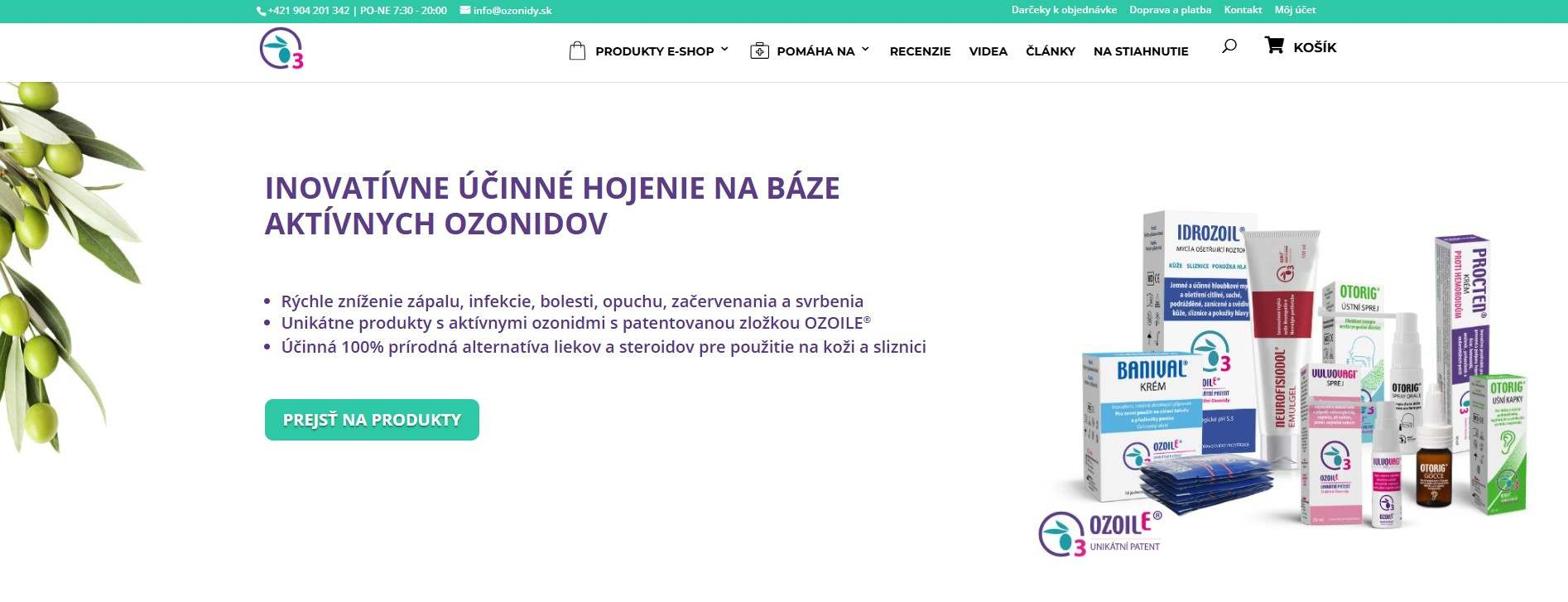 homepage Ozonidy produkty s ozonidmi