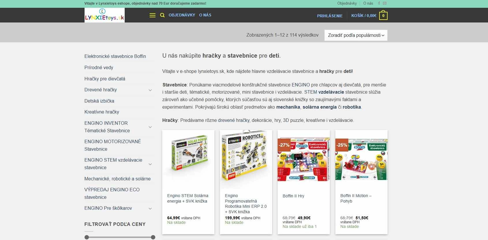 homepage Lynxietoys stavebnice a hračky pre deti