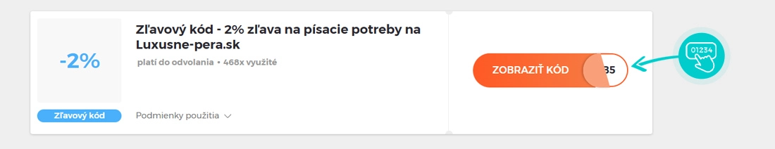 Ukážka zľavového kódu Luxusne-pera