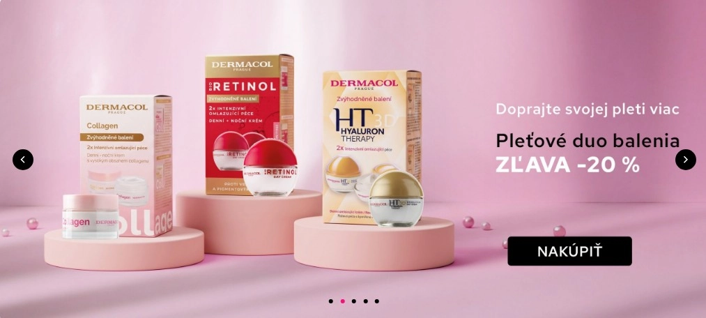 Dermacol ponuka so zľavou - 20% na pleťové duo balenia