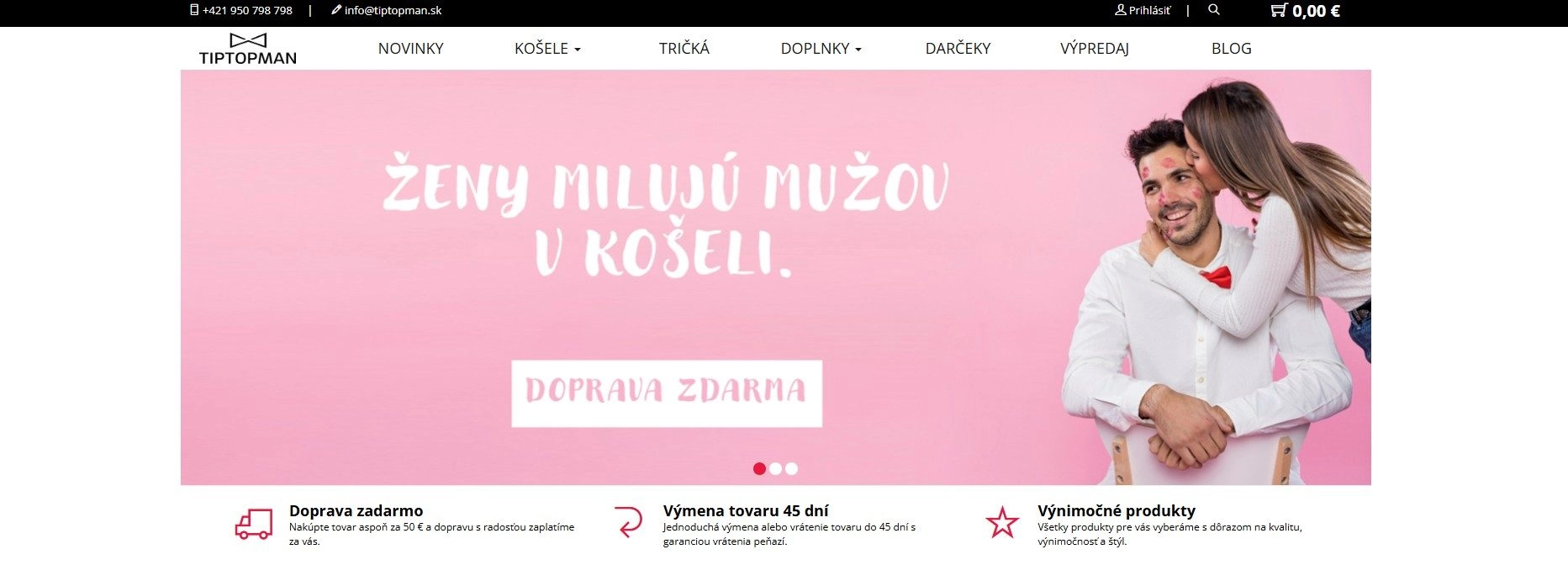 homepage Tiptopman pánske košele tričká doplnky