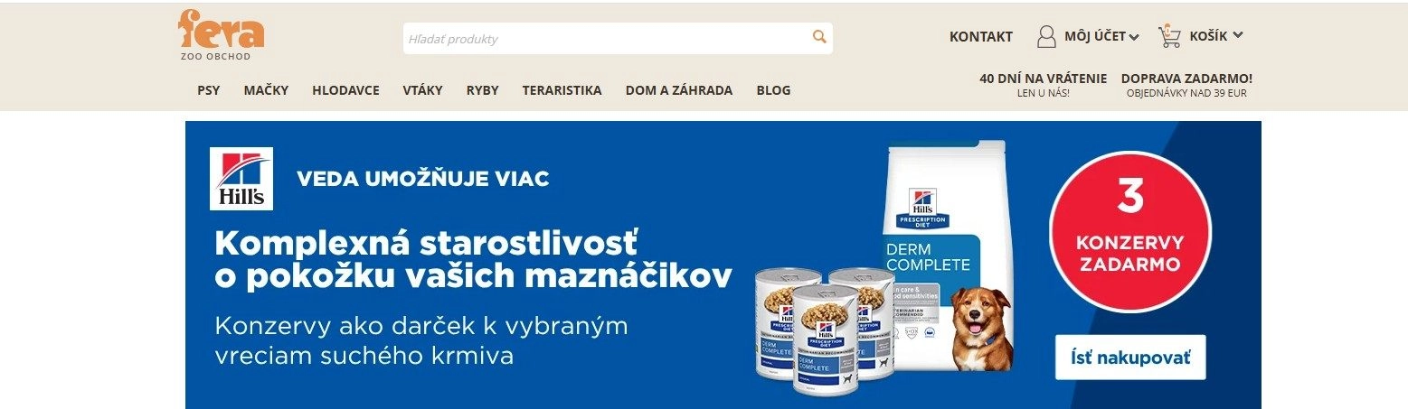 homepage Fera chovateľské potreby