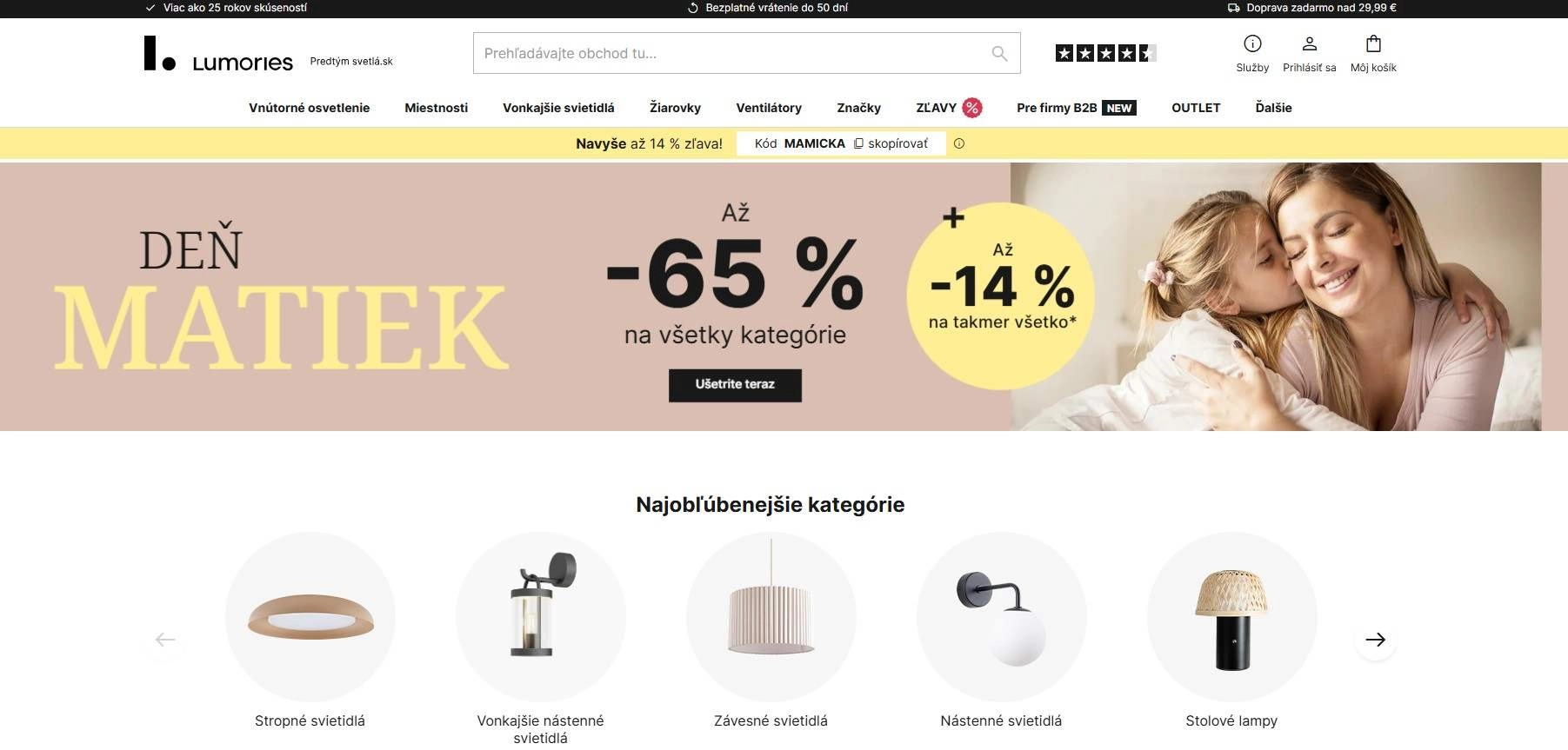 homepage Lumories vnútorné osvetlenie vonkajšie svietidlá žiarovky