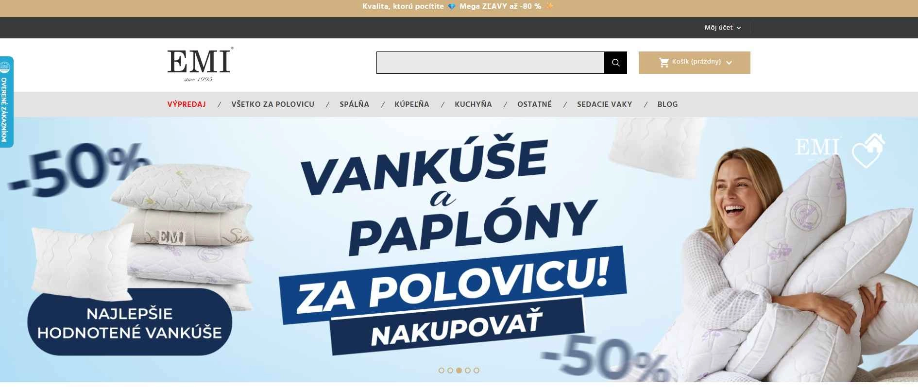 homepage Emi produkty do spálne kúpeľne kuchyne sedacie vaky