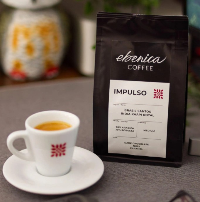 káva impulso na silné espresso