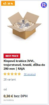 Raja - výber krabicov