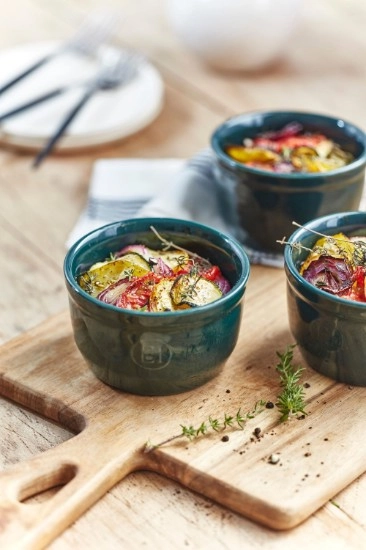 servírovacie misky s grilovanou zeleninou