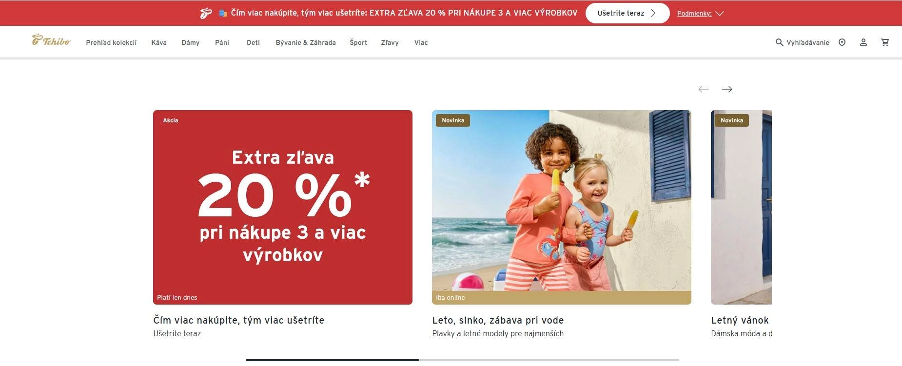 homepage Tchibo kávy oblečenie a doplnky pre ženy mužov deti bývanie