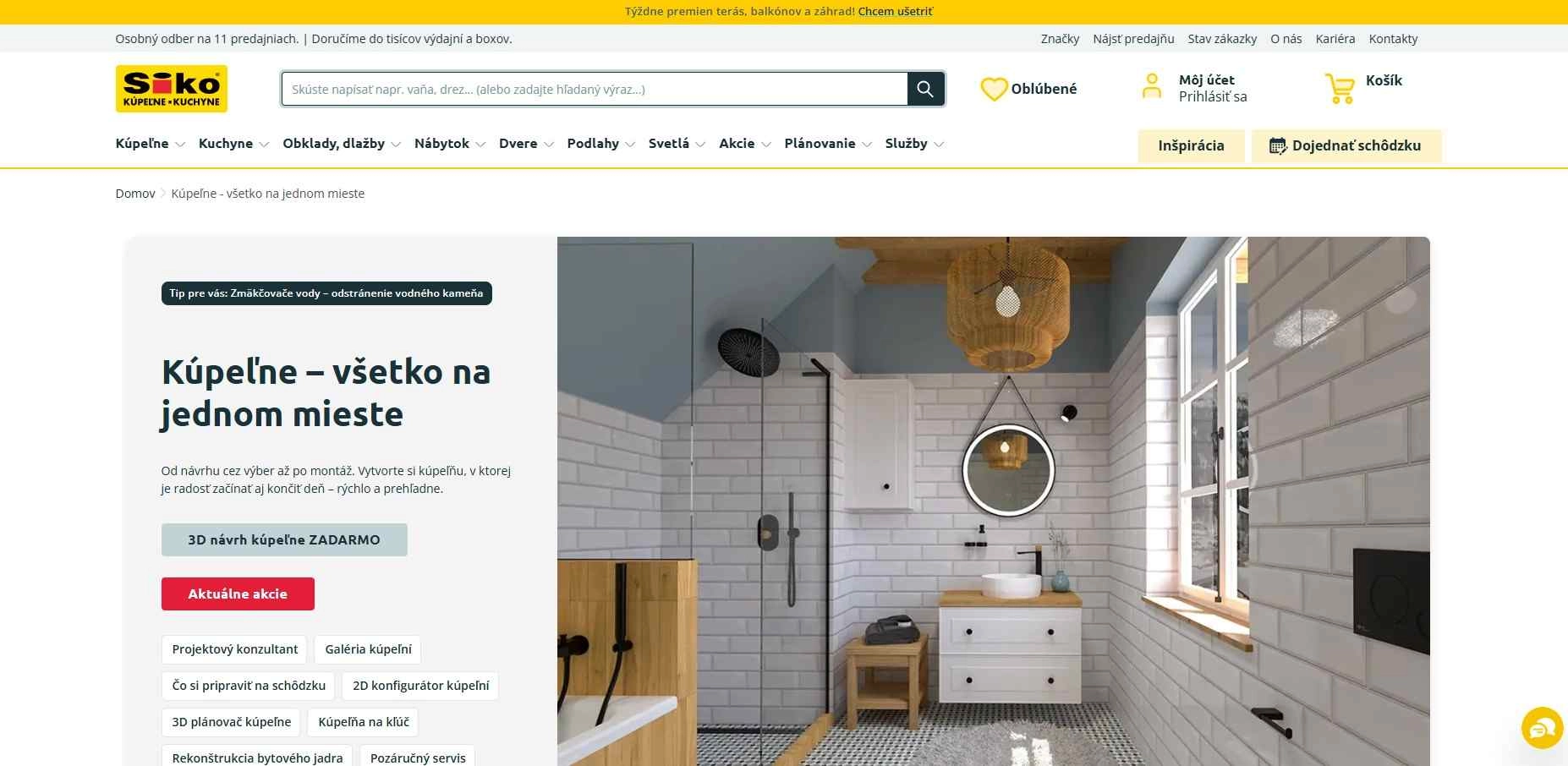 homepage Siko vybavenie do kúpeľne kuchyne obklady dlažby nábytok dvere