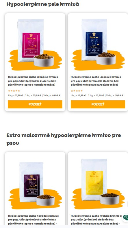 krmivá pre malého psa