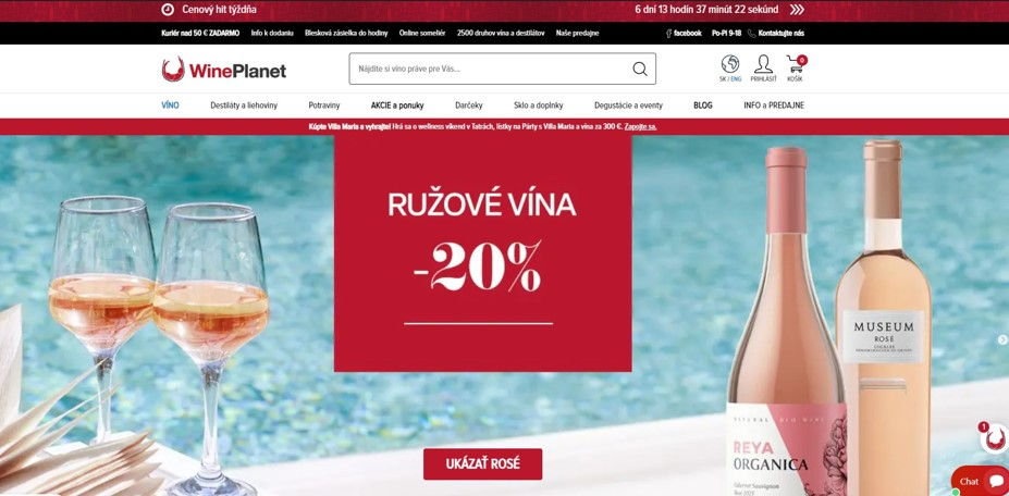 E-shop WinePlanet.