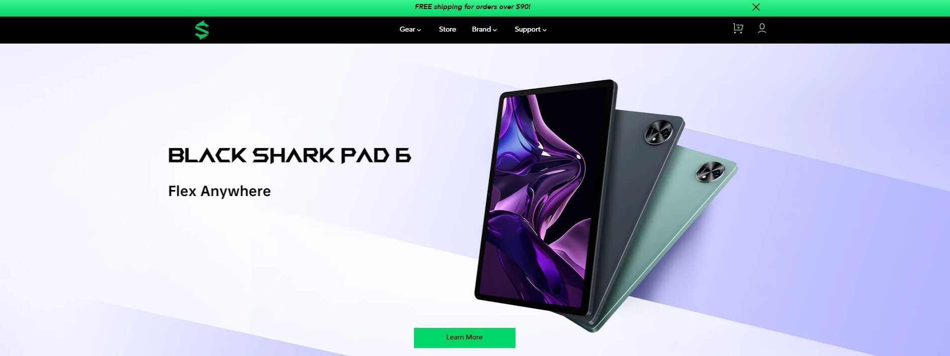 homepage Black Shark s ponukou tabletu