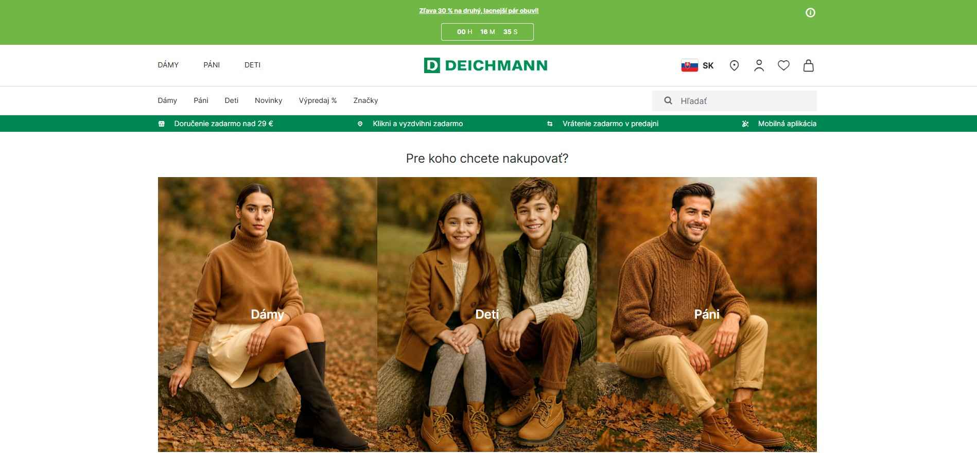 homepage Deichmann obuv pre ženy, mužov, deti
