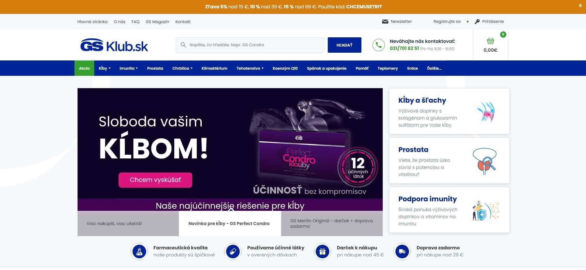 e-shop Gs Klub
