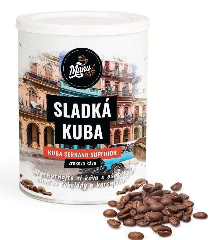 zrnková káva s chuťou čokolády a karamelu