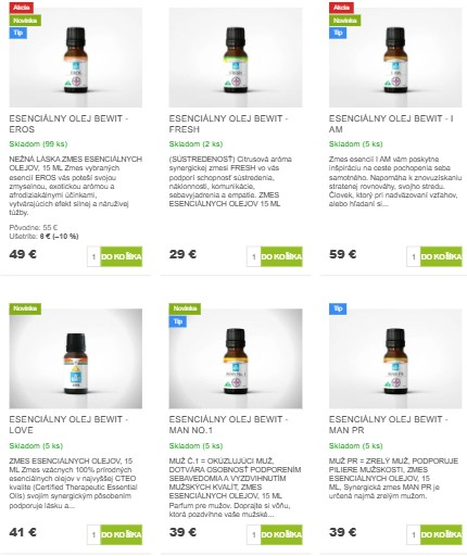 esenciálne oleje a vône z e-shopu Intímne Nákupy