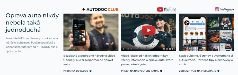 Autodoc Club e-shopu Autodoc.