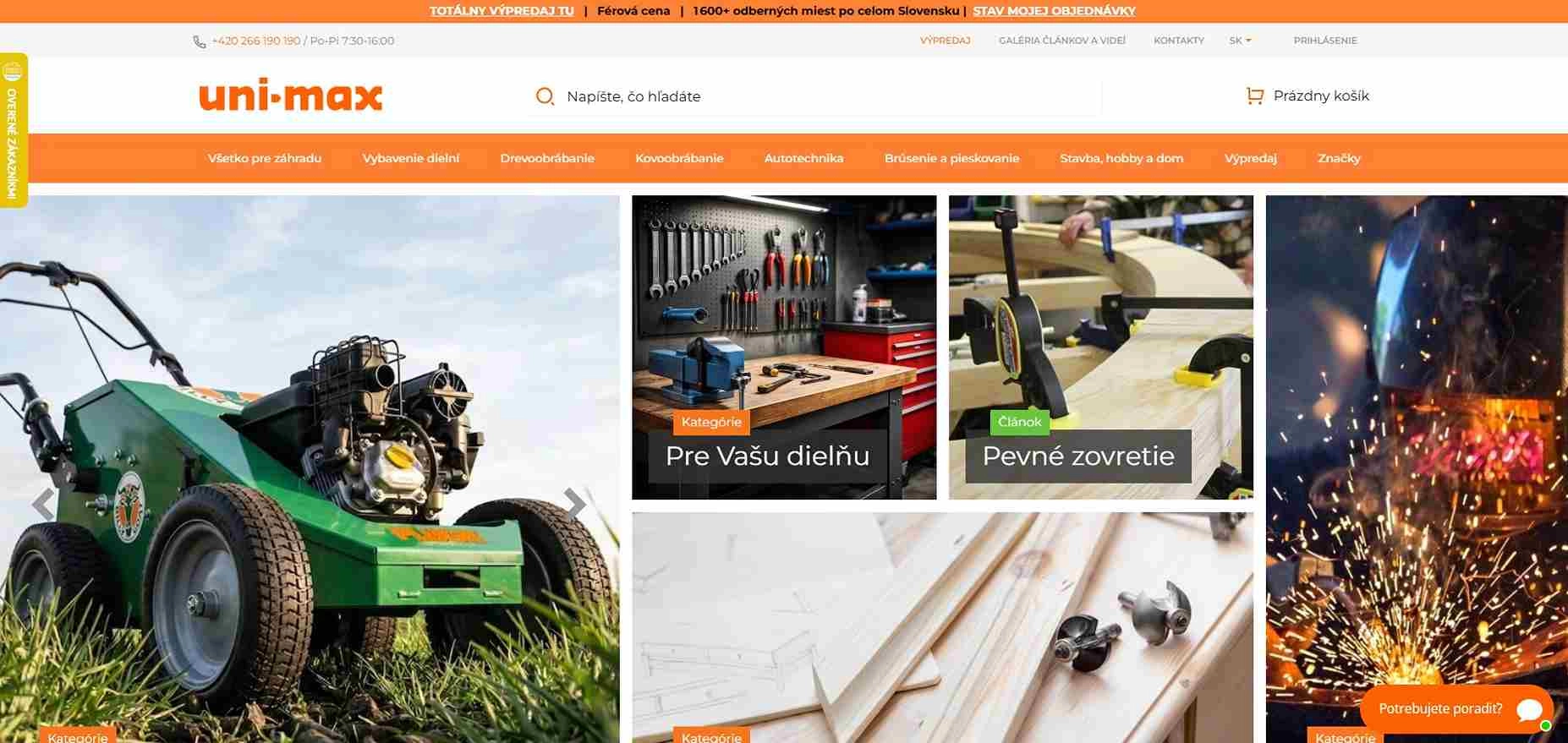 homepage uni-max náradie pre domácich majstrov a profesionálov