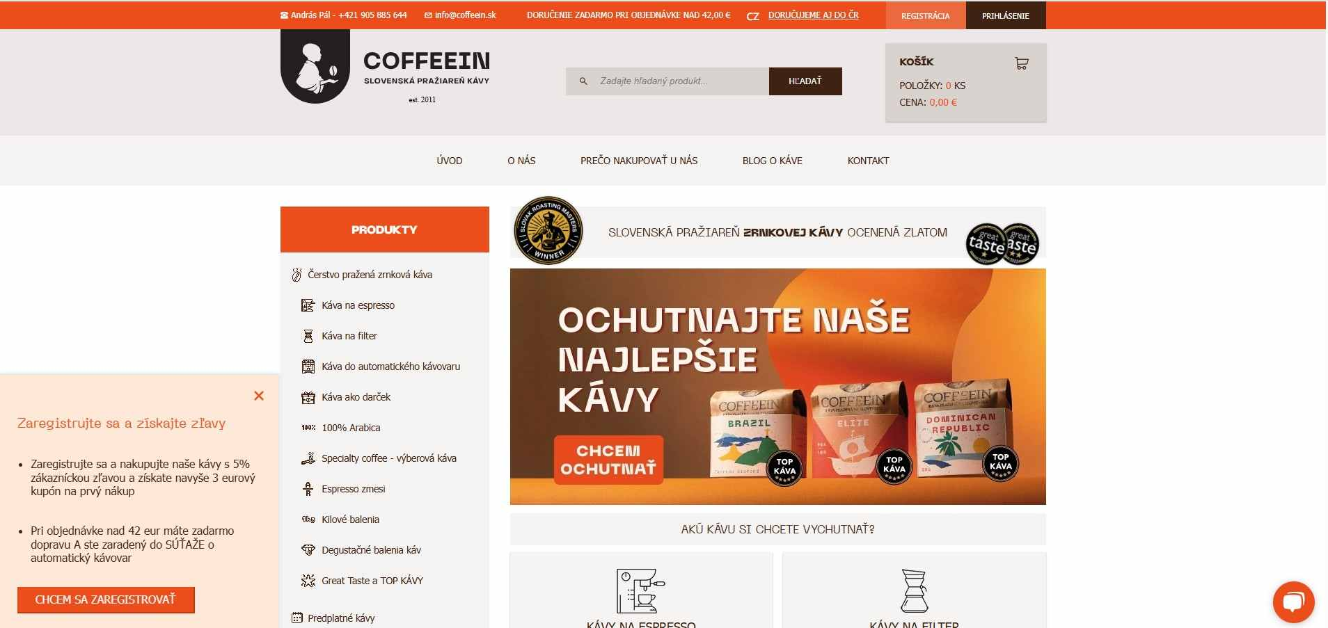 e-shop Coffeein