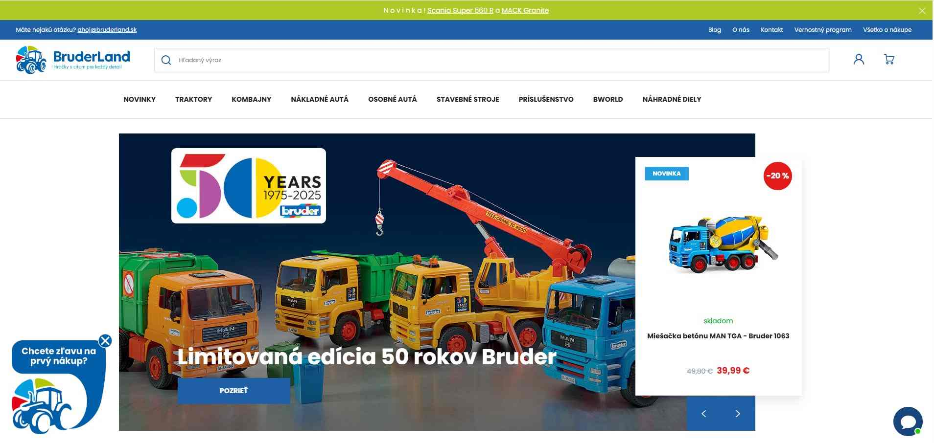 homepage BruderLand limitovaná edícia