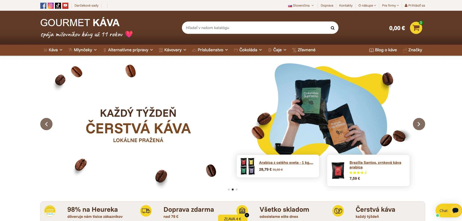 e-shop Gourmet Káva.