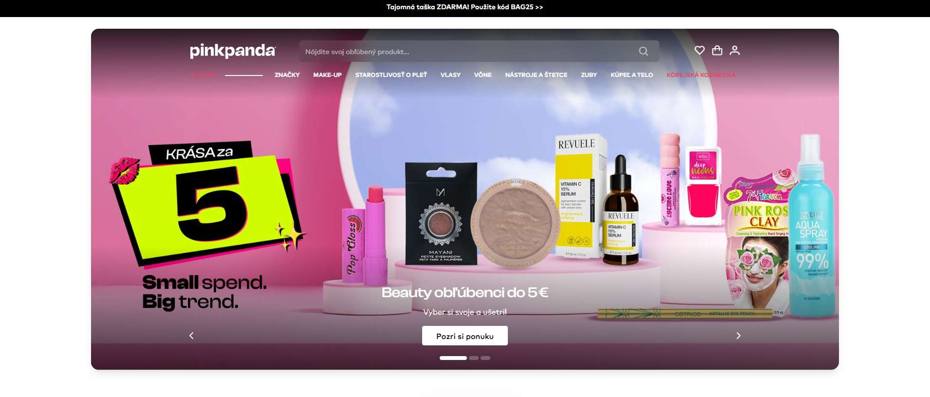 homepage pink panda beauty obľúbenci