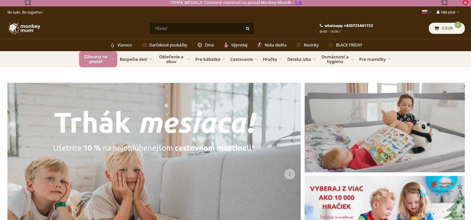 homepage Monkey Mum zábrany na posteľ oblečenie a obuv pre deti