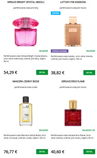 parfumy z e-shopu Brasty