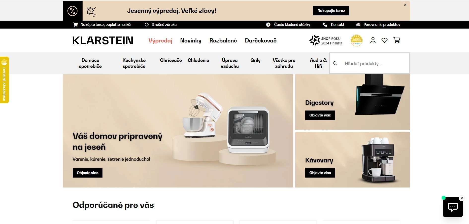 homepage Klarstein domáce spotrebiče, grily, záhrada