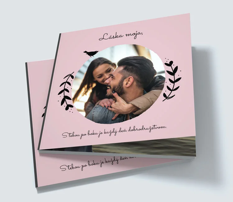 fotokniha s motívom lásky