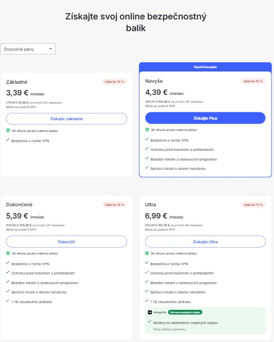 porovnanie online bezpečnostných balíkov