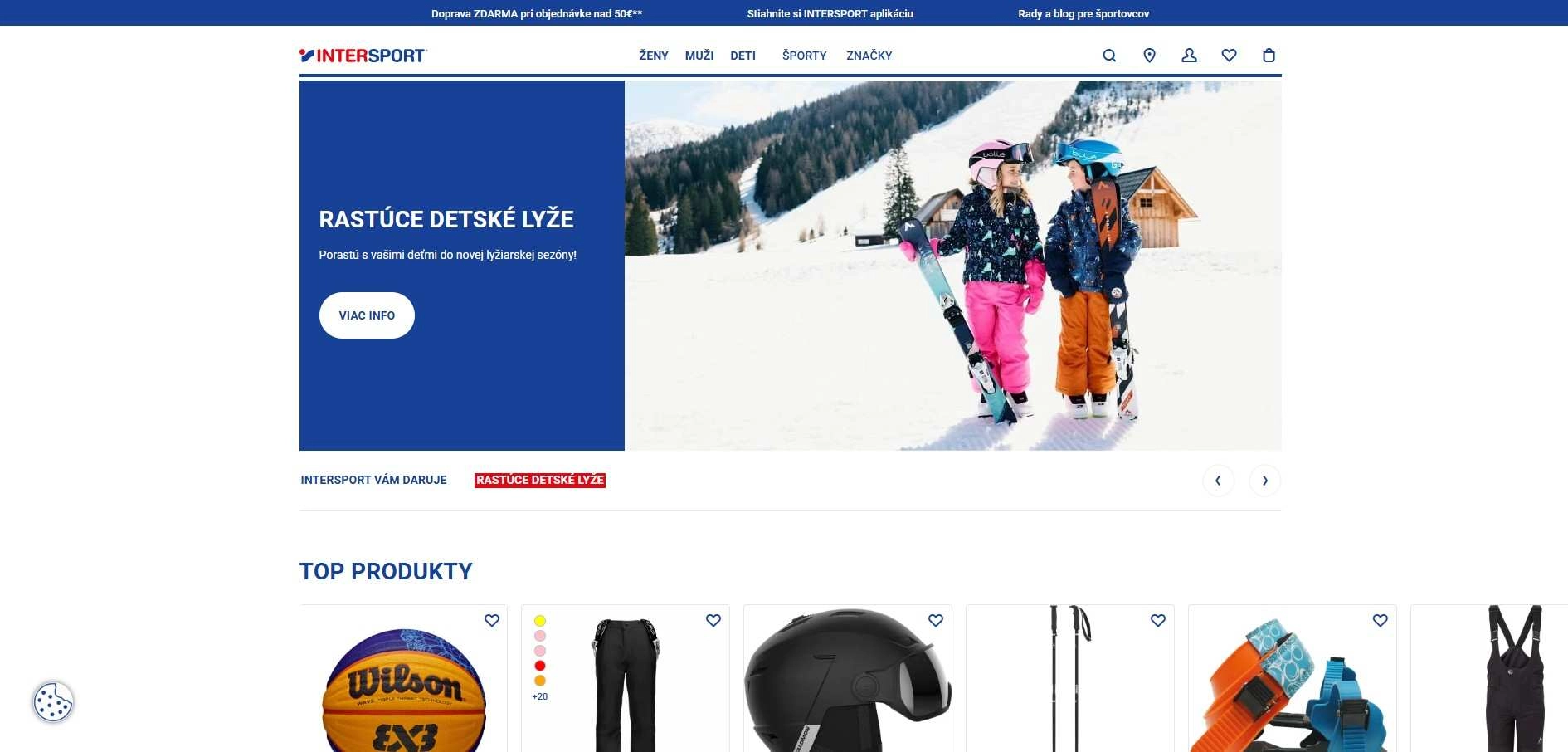 homepage Intersport športové oblečenie obuv a doplnky