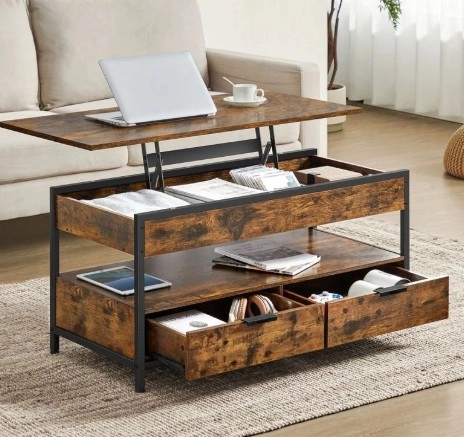 výškovo nastaviteľný konferenčný stolík